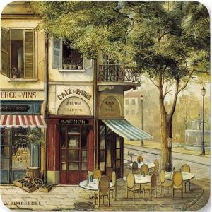Set of 6 Parisian Scenes Coasters Set of 6 Parisian Scenes Coasters