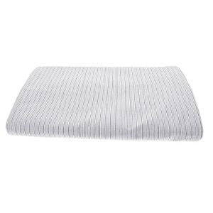 Grey Ticking Tablecloth 150x230cm