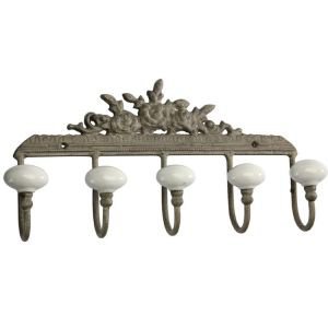 Taupe 5 Hook Hanger Taupe 5 Hook Hanger