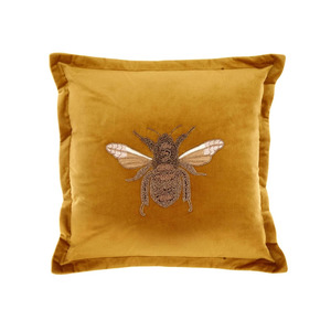 Voyage Layla Velvet Cushion Mustard Voyage Layla Velvet Cushion Mustard