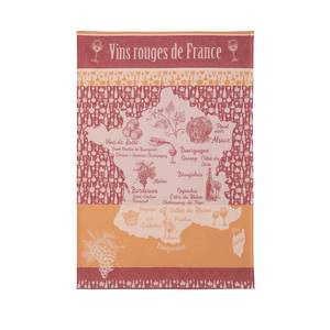 Vins Rouge de France kitchen Tea Towel